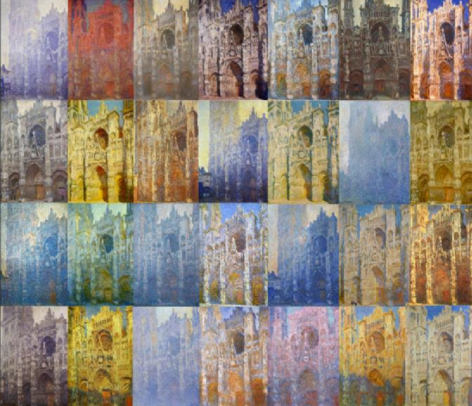 Monet's series of the Rouen Cathedral