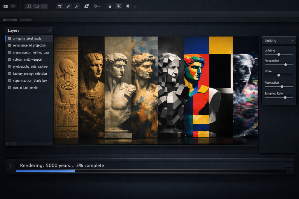 Art is Just a Very Slow Renderer: Why Art History is a Low-FPS GPU Benchmark